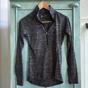 Women's Black Quarter-Zip Top